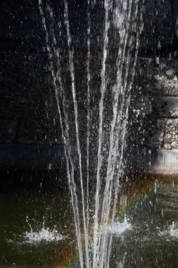 Tuğla duvar arka plan b su sıçraması