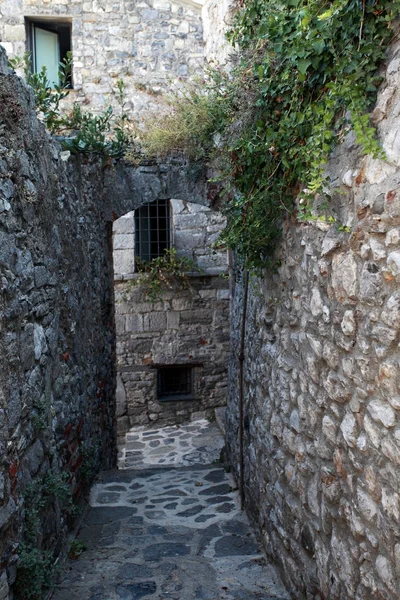 Sokakları sokak ve bina Portovenere o — Stok fotoğraf