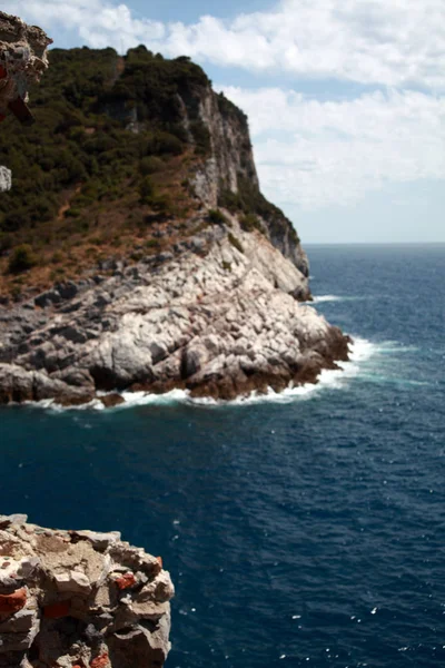 Uitzicht op de kust rond Portovenere n — Stockfoto