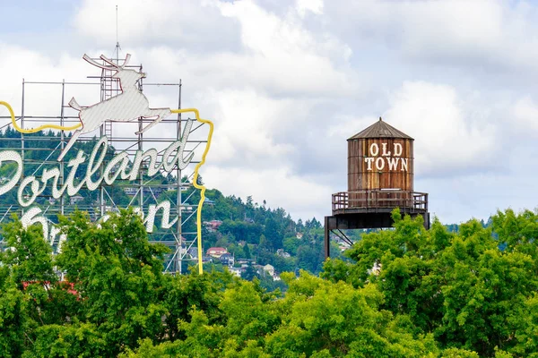 Старый город Портленд, Орегон — стоковое фото