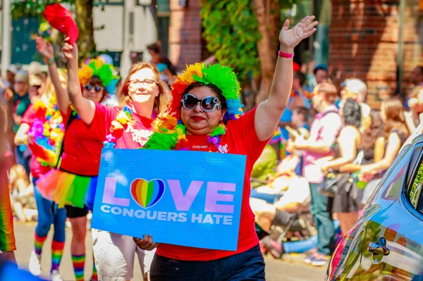 Desfile del Orgullo Portland 2016 — Foto de Stock