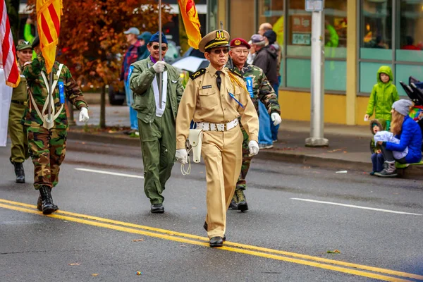 Veteránok napja Parade 2017 — Stock Fotó