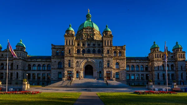不列颠哥伦比亚省议会大楼位于加拿大不列颠哥伦比亚省维多利亚 是不列颠哥伦比亚省立法议会的所在地 — 图库照片