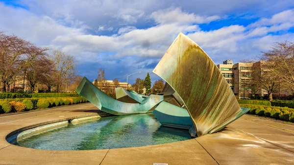 Oregon Sprague Fountain Capitol Mall Legislative Building State Capitol Salem — 스톡 사진