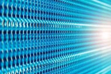 Merkezi Klima sistemlerinde kullanılan Modern kondenser ünitesi. 