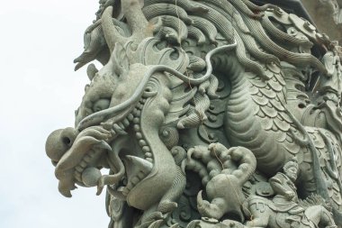 Çin heykeli Beyaz arkaplan