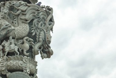 Çin heykeli Beyaz arkaplan