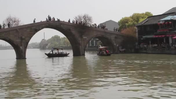 Zhujiajiao Cidade Antiga, Veneza Chinesa — Vídeo de Stock