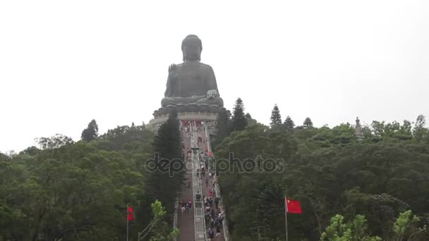 Hong Kong. Tian Tan Buddha — Wideo stockowe