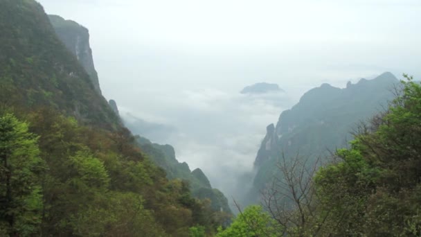 Китай, Гора Tianmen фея — стокове відео