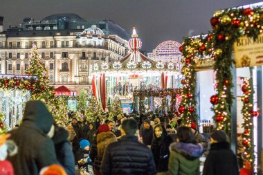 Mutlu yeni yıl 2018 yılında Moskova