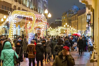 Mutlu yeni yıl 2018 yılında Moskova