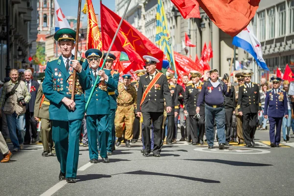 Dia da Vitória, 9 de maio de 2018, Moscou, Rússia — Fotografia de Stock