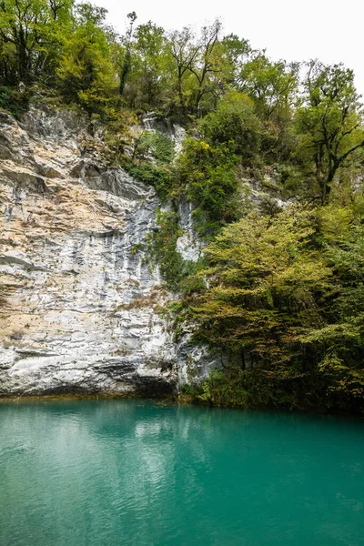 Kék-tó, Ritsa Nemzeti Park, Abházia — Stock Fotó