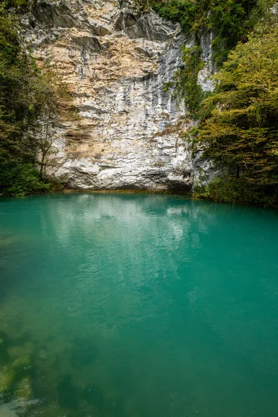 Kék-tó, Ritsa Nemzeti Park, Abházia — Stock Fotó