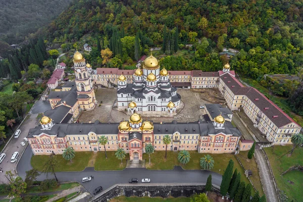 New Athos Monastery. Aerial. Akhali Atoni, Abkhazia — Stock Photo, Image