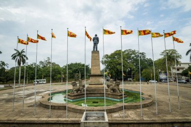 Colombo, Sri Lanka. Independence Meydanı ve D.S. Senanayake Durumu