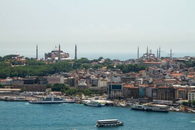 İstanbul, Türkiye. Ayasofya Müzesi, Mavi Cami ve Emino