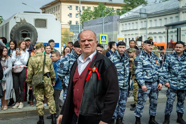 Przywódca Rosyjskich Komunistów Genadij Zyuganow — Zdjęcie stockowe