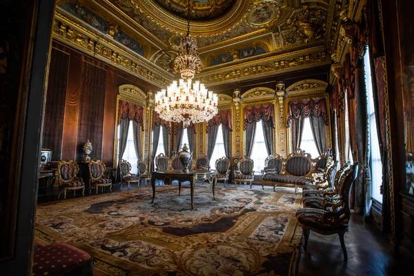 Istanbul Turkije Dolmabahce Paleis Binnen Interieur Sultan Paleis — Stockfoto