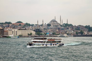 İstanbul, Türkiye. Şehir su taşımacılığı