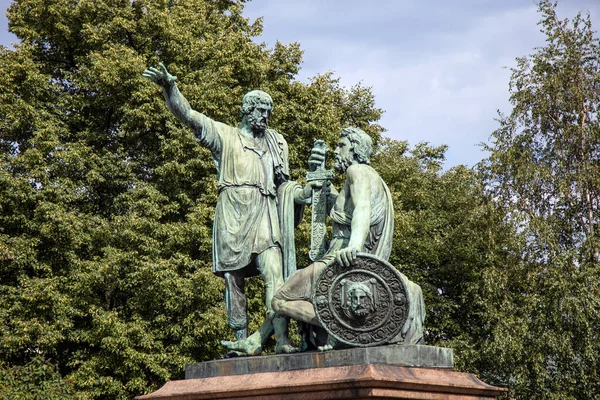Monument Til Minin Pozharsky Den Røde Plads Moskva Rusland Sommeren - Stock-foto