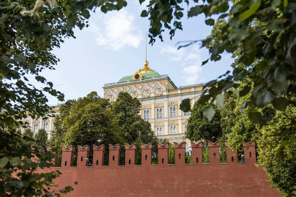 Grand Kremlin Palace Kreml Moskva Rusko Létě — Stock fotografie