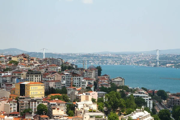 Istanbul Turkiet Juli Martyrbron Och Karakoy Besiktasområdet — Stockfoto
