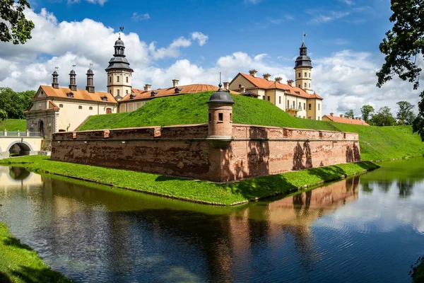 Nesvizh Slott Ett Stenpalats Från Slutet 1500 Talet Med Åttakantiga — Stockfoto