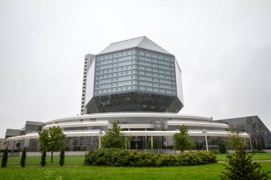 Minsk. Belarus Ulusal Kütüphanesi Belarus 'un ana evrensel bilimsel kütüphanesidir.. 