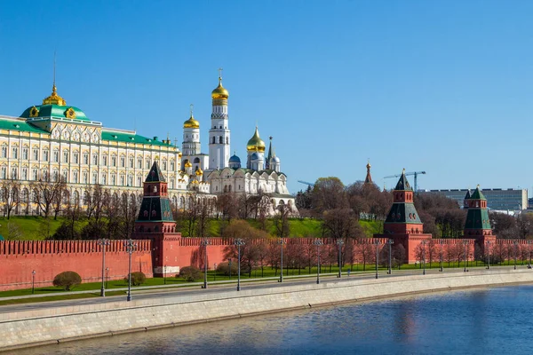 Covid Cuarentena Moscú Coronavirus Rusia Kremlin Calles Vacías Sin Gente —  Fotos de Stock