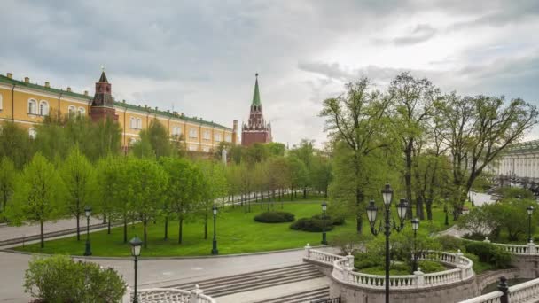 Covid Quarentena Moscovo Coronavírus Rússia Ruas Vazias Sem Pessoas Alexander — Vídeo de Stock