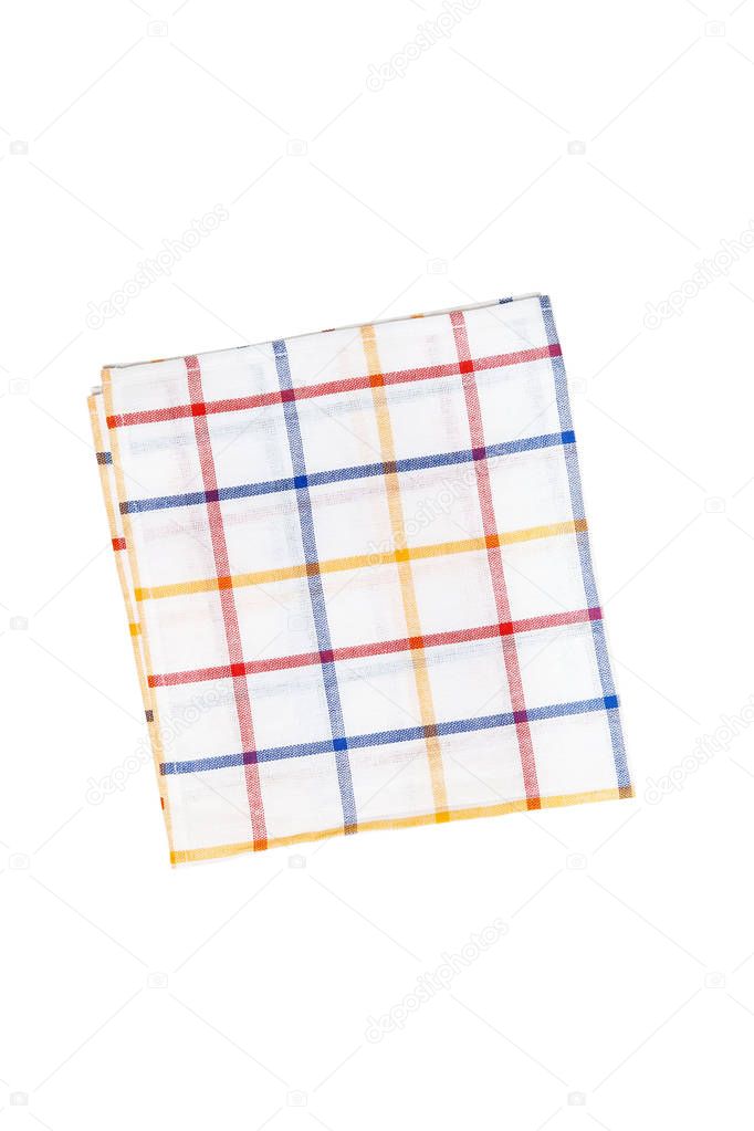 Kitchen towel isolated on white