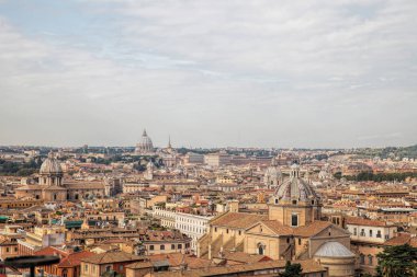 Çatıdan Roma 'daki antik binalara manzara, 