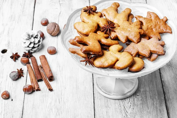 Florero con galletas de Navidad — Foto de Stock