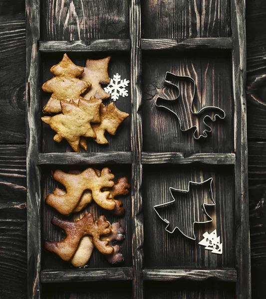 Biscotti fatti in casa per Natale — Foto Stock
