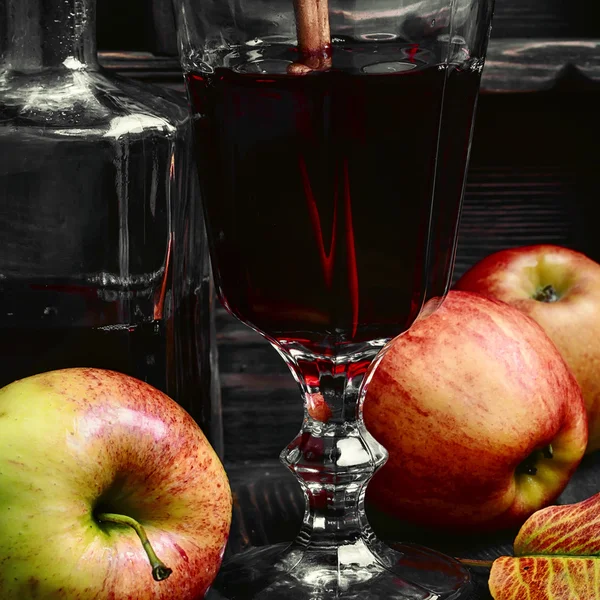 Cocktail sangria met apple — Stockfoto