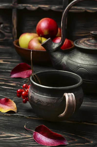 Apple herfst thee — Stockfoto