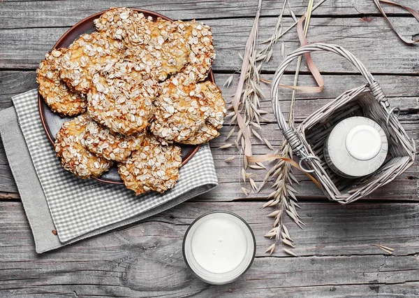 Autumn oatmeal cookies — Stock fotografie