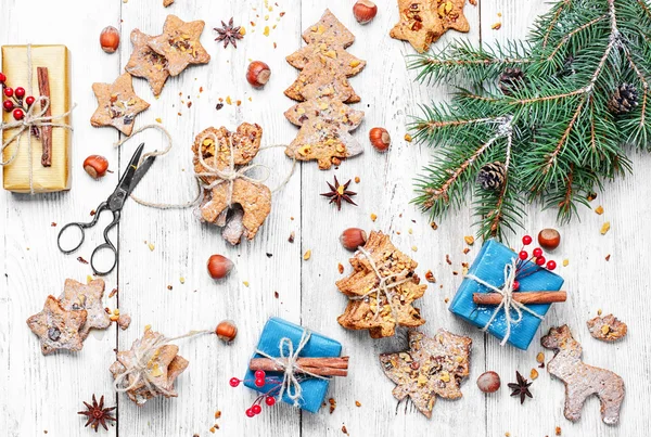 Galletas caseras de Navidad — Foto de Stock