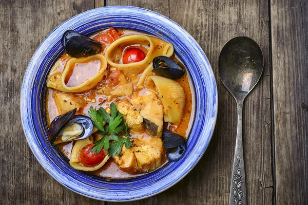 Salsa con mejillones — Foto de Stock