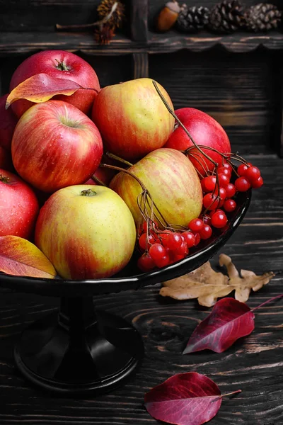 High vase with apples — Stock Photo, Image