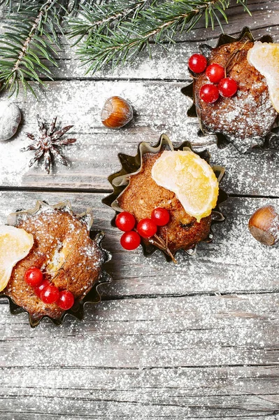 Postre de cupcake de Navidad — Foto de Stock