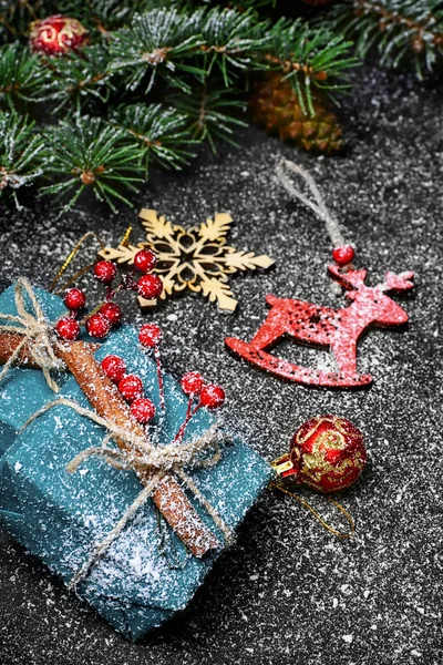 Cajas con regalos de Navidad — Foto de Stock