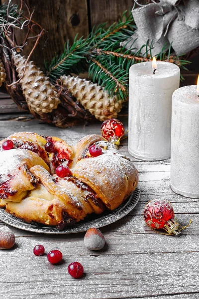 Weihnachtsbrötchen für Tee — Stockfoto