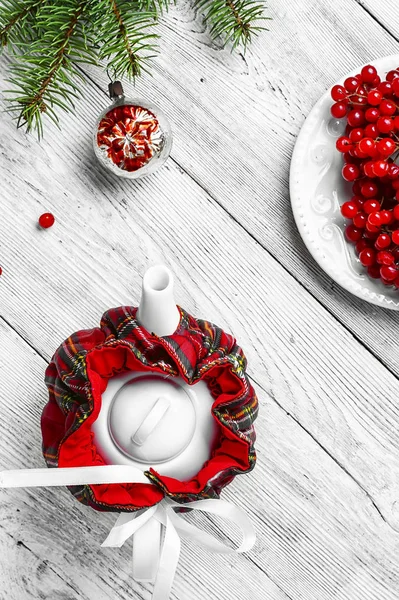Tea with cranberry — Stock Photo, Image