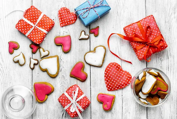 Galletas de San Valentín —  Fotos de Stock