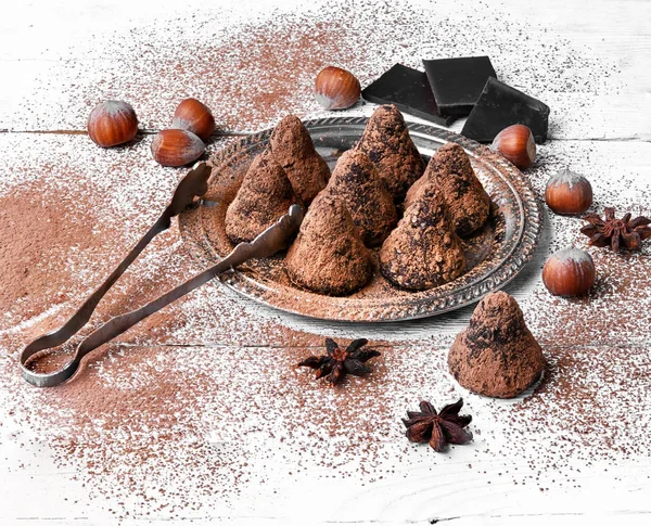 チョコレート ・ トリュフ ボール — ストック写真
