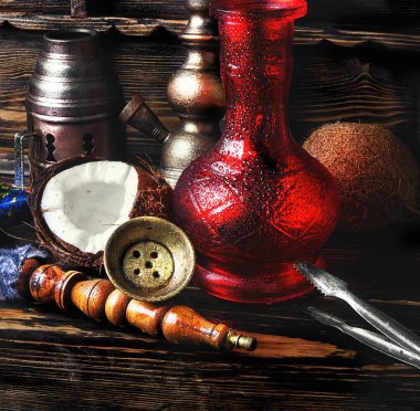 Hindistan cevizi lezzet ile nargile