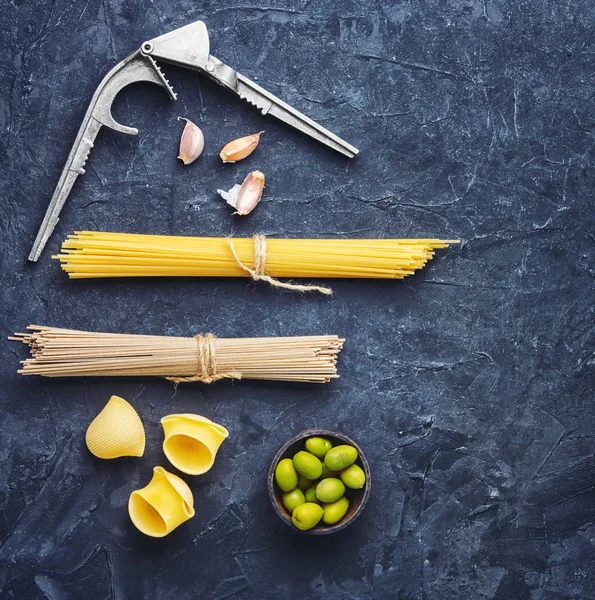 Pasta cruda italiana — Foto Stock